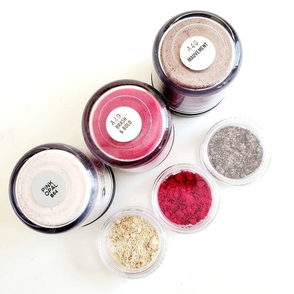 MAC Pigments Samples Set Pink Opal Mauvement Brash - Picture 3 of 3